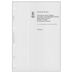 ROLLS-ROYCE SILVER SHADOW & BENTLEY T1 WORKSHOP MANUAL (VOLUME 1) (TSD2476V1DL)