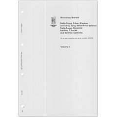 ROLLS-ROYCE SILVER SHADOW & BENTLEY T1 WORKSHOP MANUAL (VOLUME 3) (TSD2476V3DL)