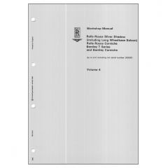 ROLLS-ROYCE SILVER SHADOW & BENTLEY T1 WORKSHOP MANUAL (VOLUME 4) (TSD2476V4DL)