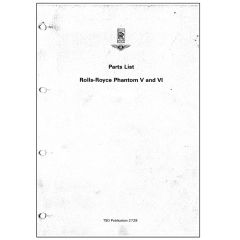 ROLLS-ROYCE PHANTOM V & VI PARTS LIST (TSD2729DL)