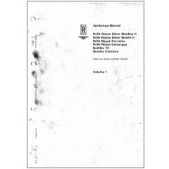 ROLLS-ROYCE SILVER SHADOW II & BENTLEY T2 WORKSHOP MANUAL (VOLUME 1) (TSD4200V1DL)