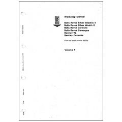 ROLLS-ROYCE SILVER SHADOW II & BENTLEY T2 WORKSHOP MANUAL (VOLUME 4) (TSD4200V4DL)