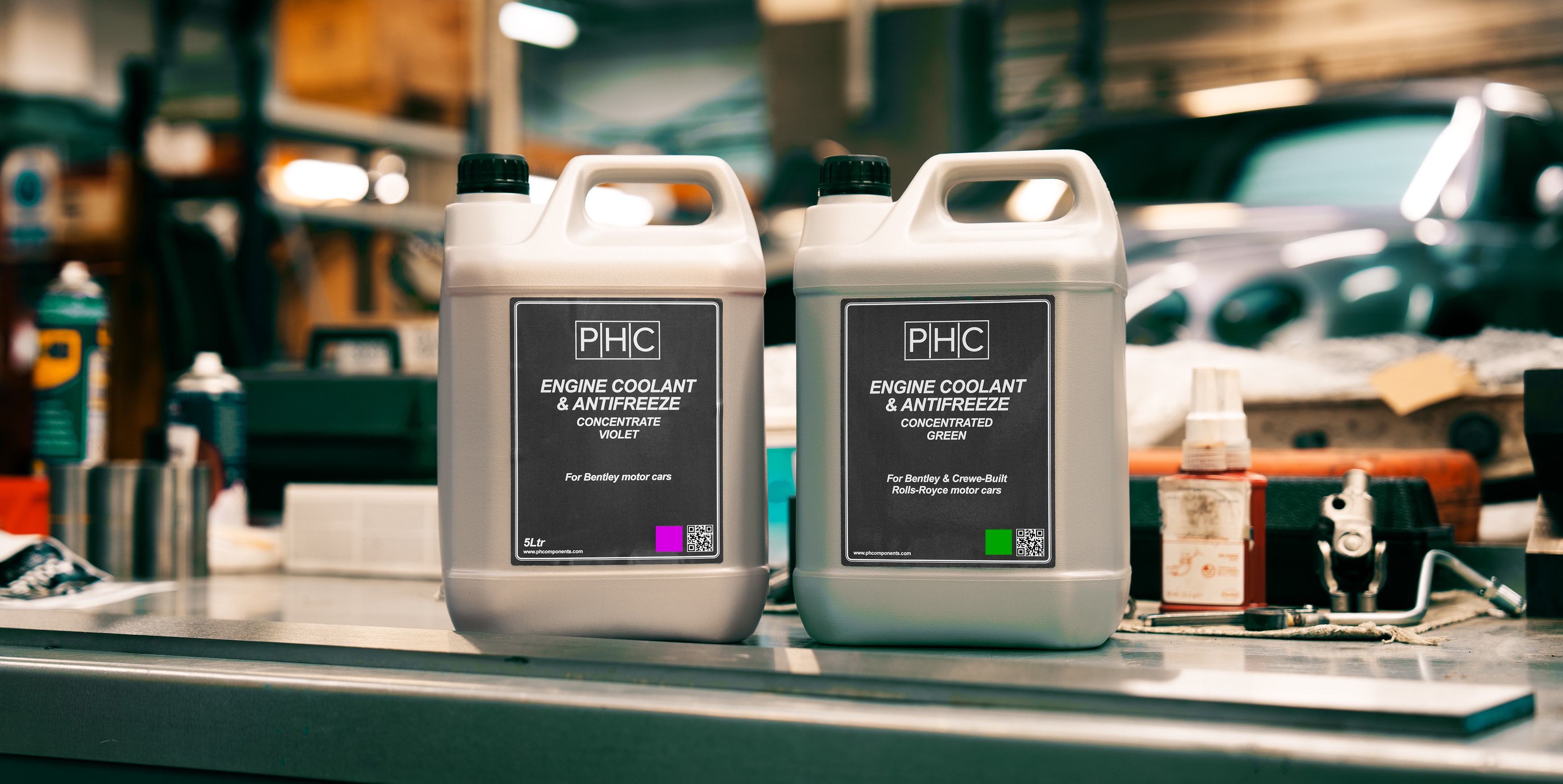 Premium Green and Violet Coolant by PH Components (PHC)